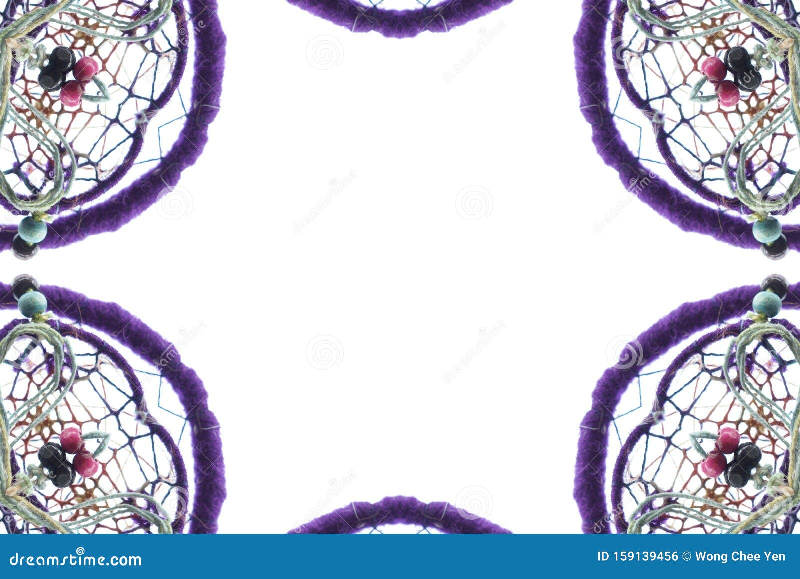 Dreamcatcher Border White Background Stock Photo Image of white