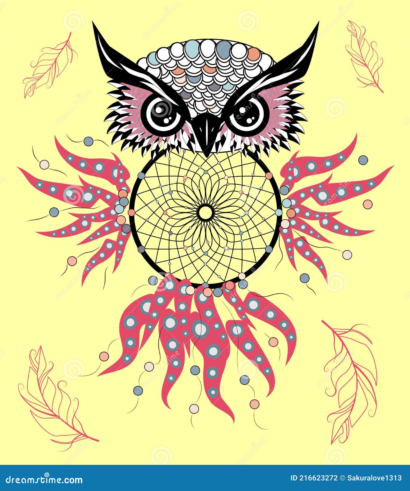 Dream Catcher with Owl Tattoo  neartattoos
