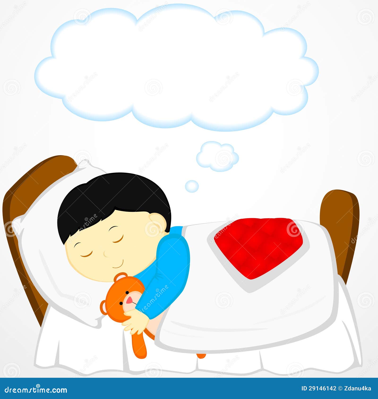Dreaming stock vector. Illustration of fantasy, bedtime - 29146142