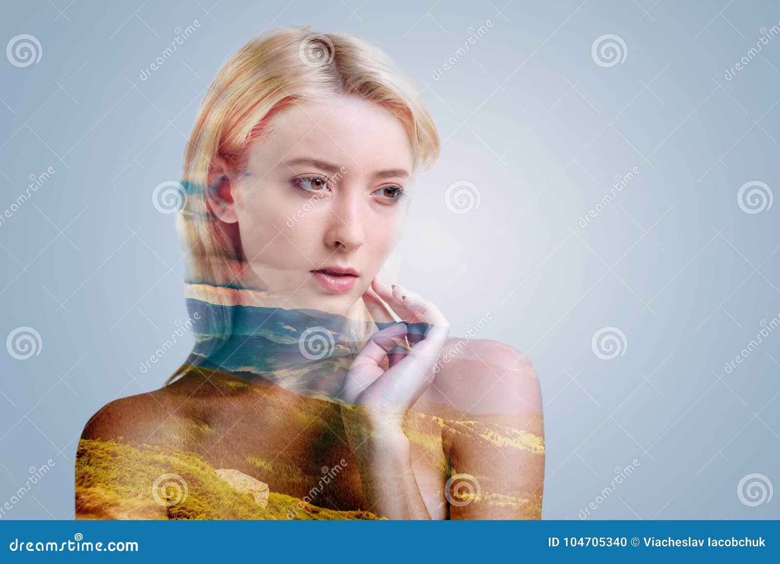 Dreamy Young Woman Thinking about Something Stock Photo - Image of ...