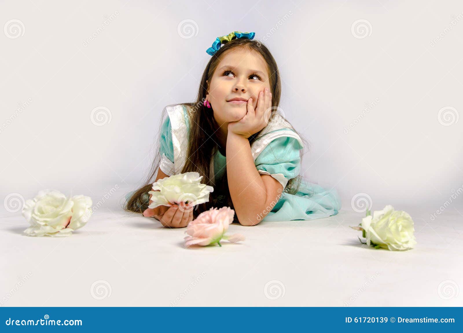 Dreaming girl stock image. Image of little, daughter - 61720139