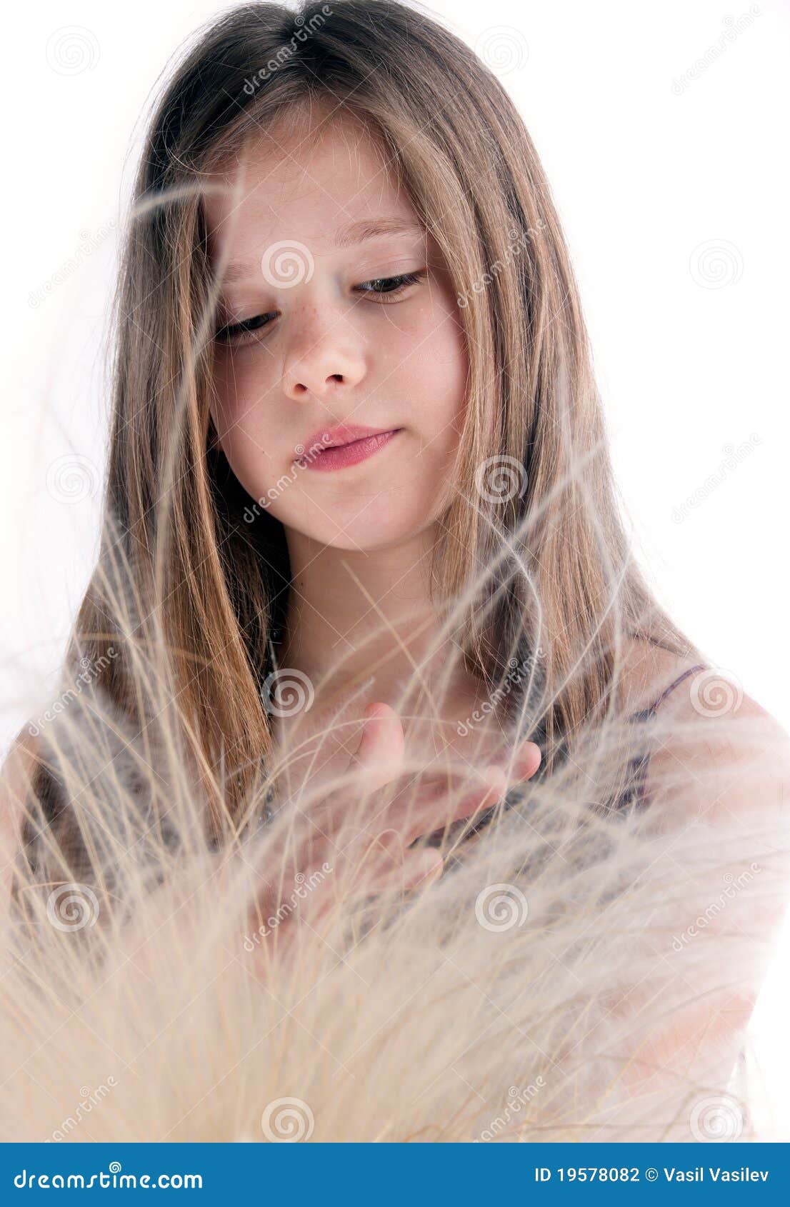 Dreaming Little Girl Stock Photography - Image: 19578082
