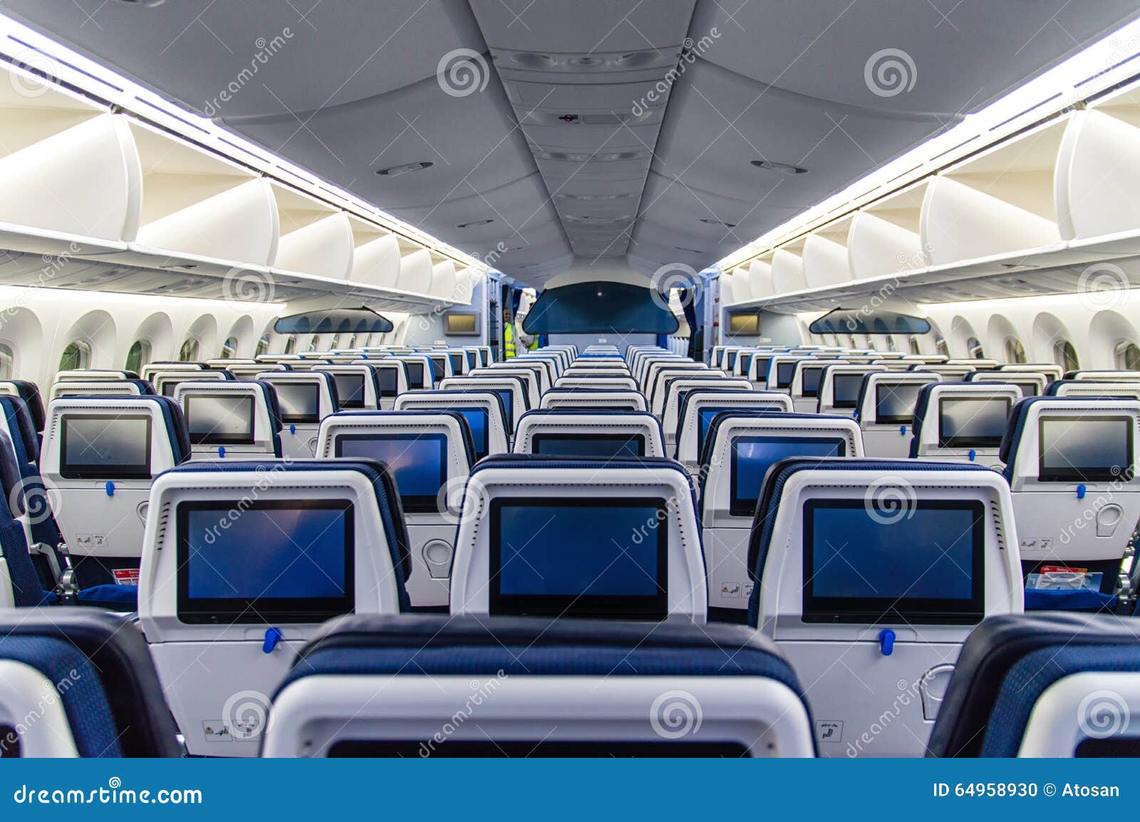 Dreamliner Interior Stock Photo Image Of Monitor