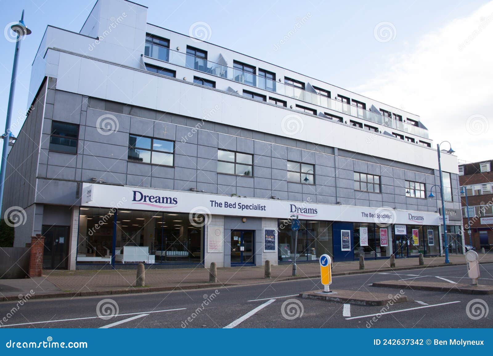 The Dreams, Bed Specialist Building in Potters Bar in the UK Editorial