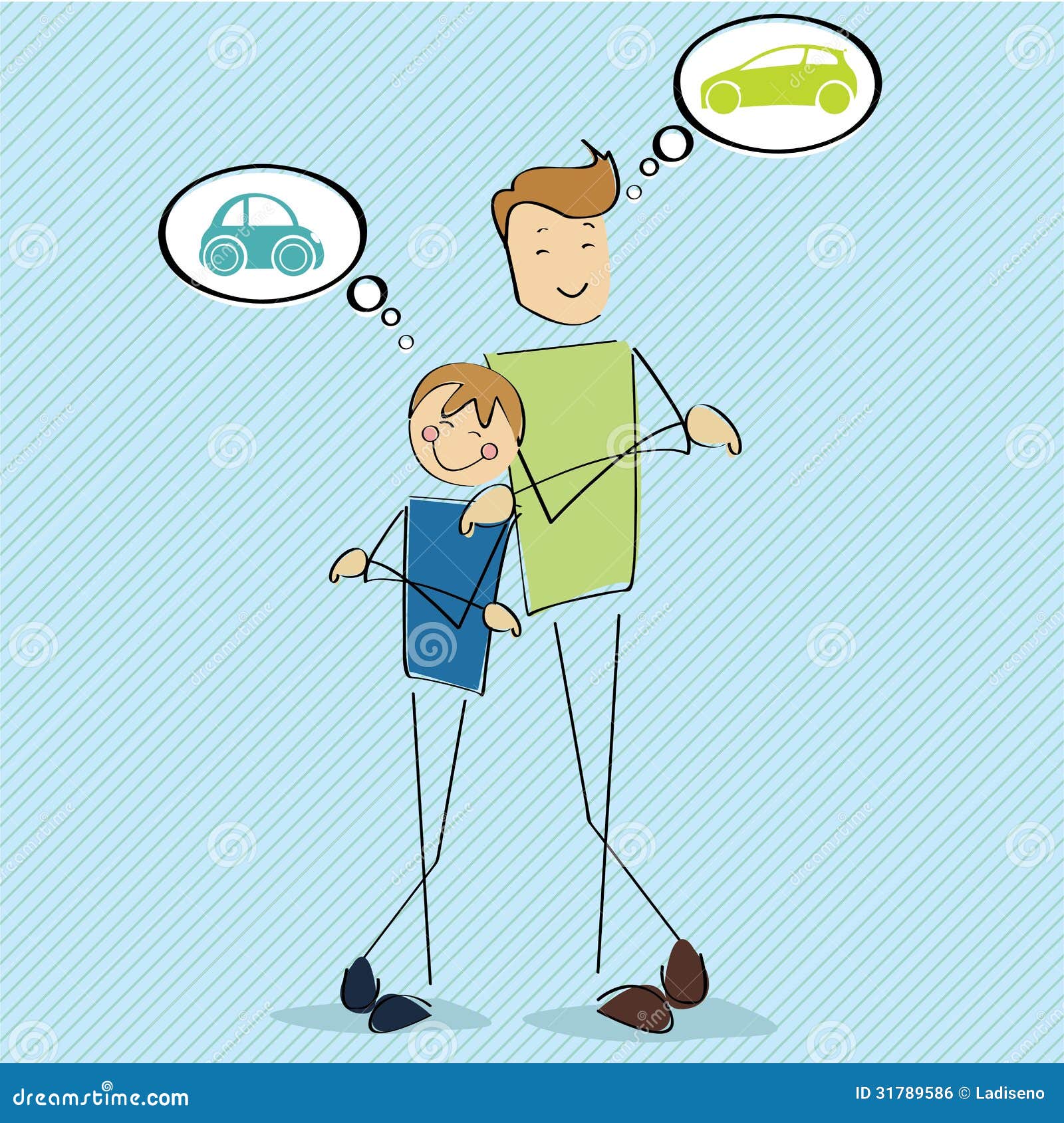 Dreams a car stock vector. Illustration of store, dream 31789586