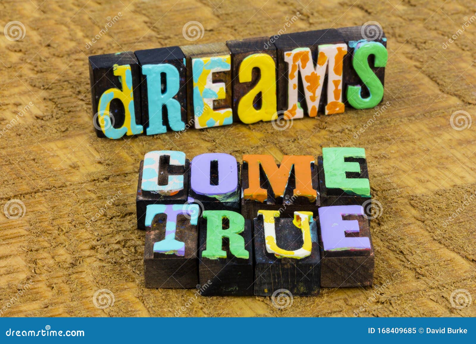 Dreams Come True Follow Big Dream Work Hard Believe Dreamer Stock Image Image Of Believe Letters