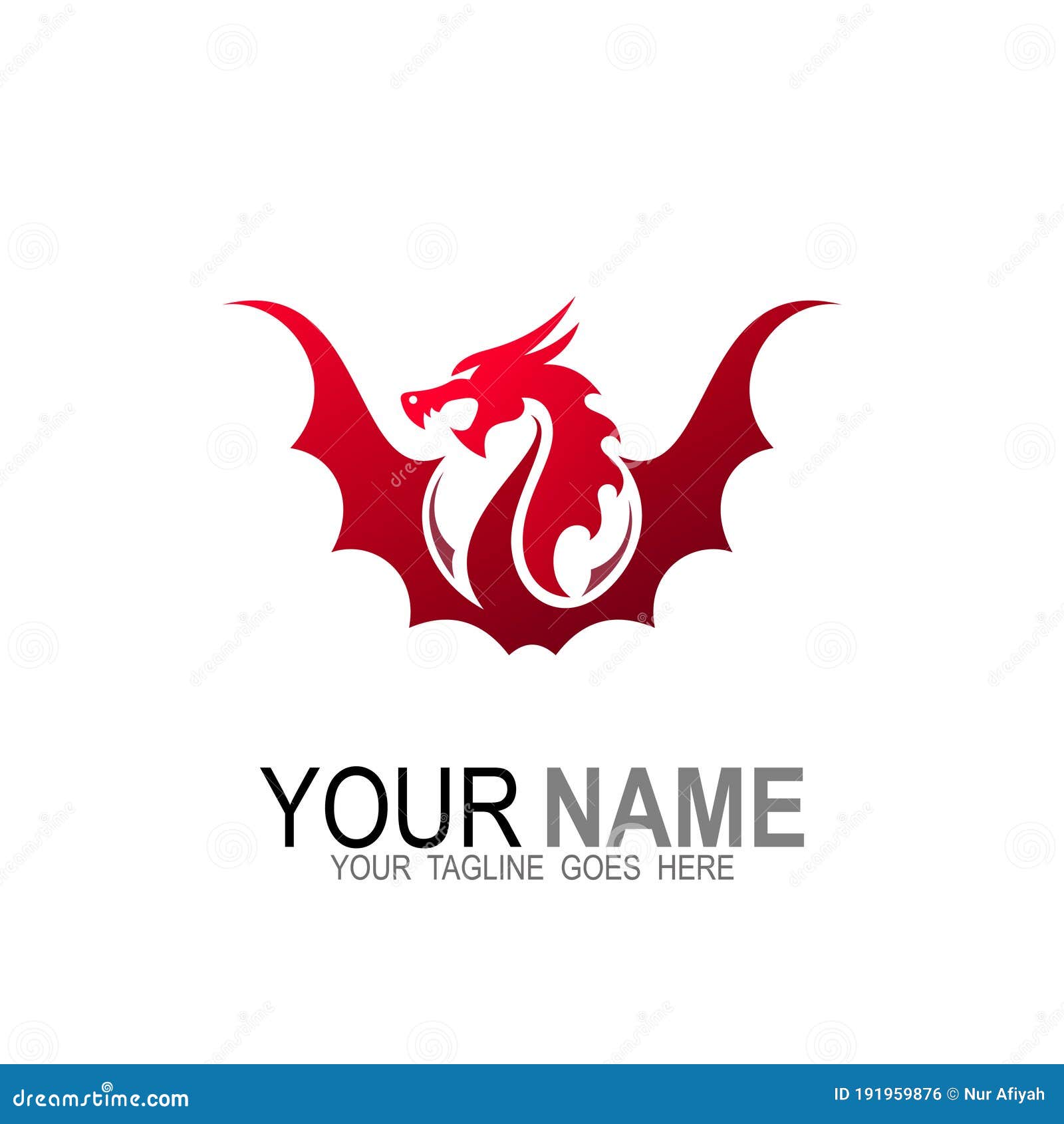 Legend Of The Dragon Text Effect Cartoon Vector | CartoonDealer.com