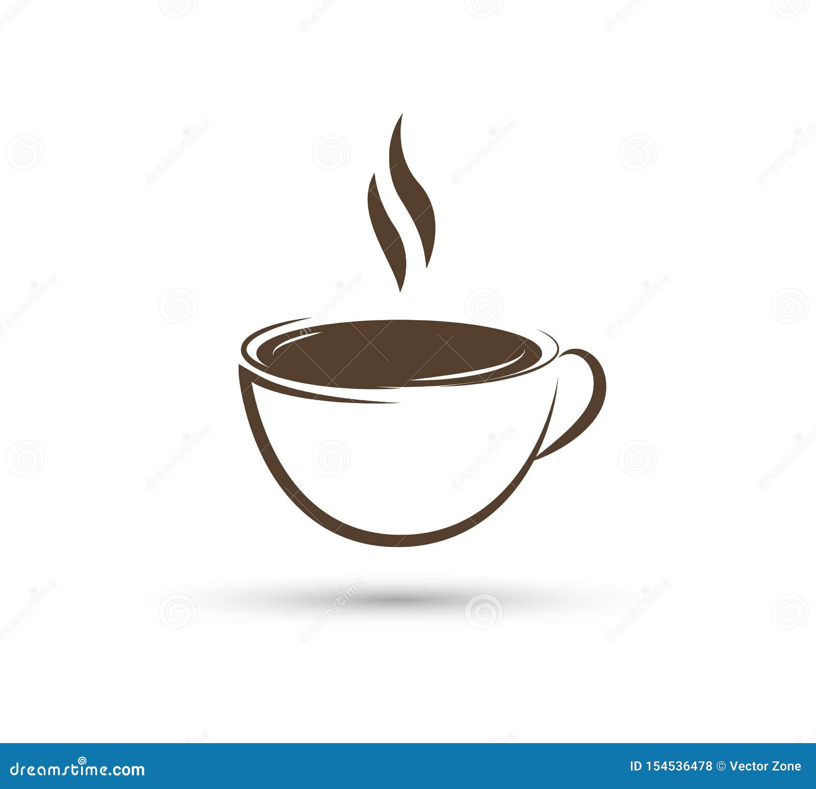 new logo a cup of tea, cofee new trendy logo for copy shop, for your business..