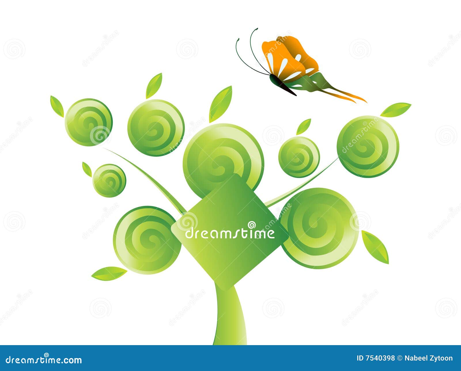 Dreamstime Tree stock vector. Illustration of branding 7540398