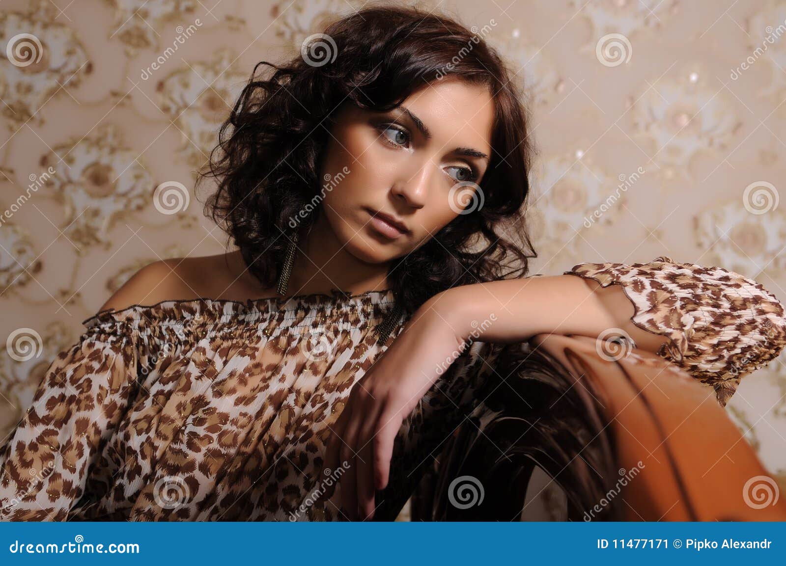 Dreamy Brunette Girl Stock Image Image Of Girl Person 11477171