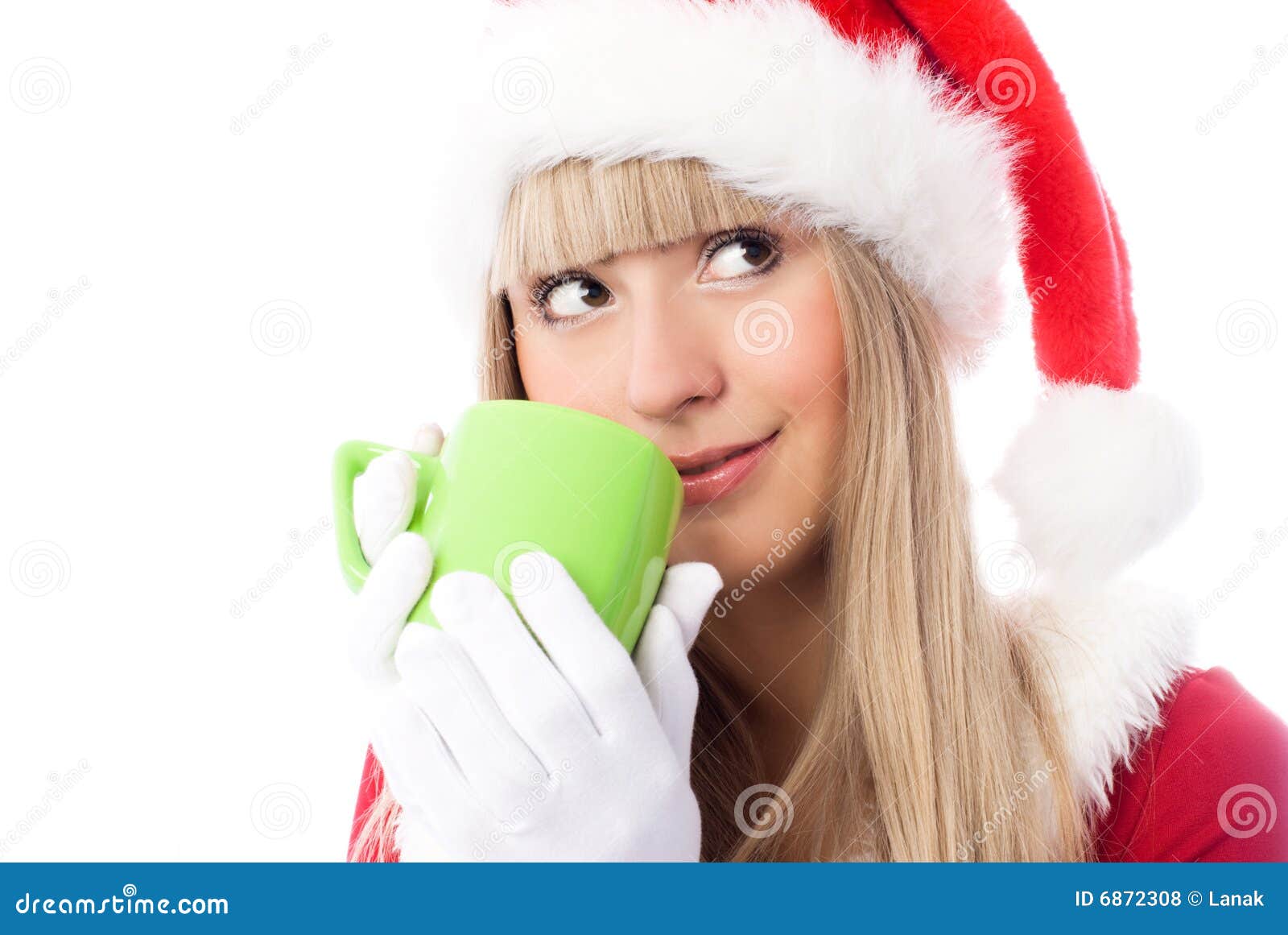 Dreamy Girl Having a Cup of Tea Stock Photo - Image of attractive ...