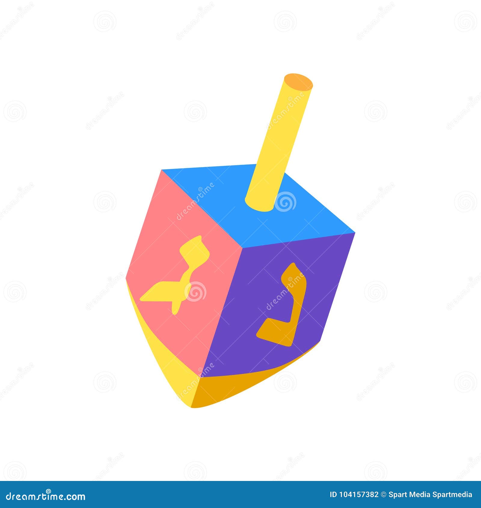 dreidel hanukkah holiday 3d  