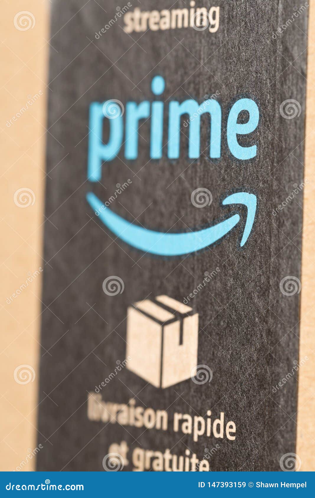 Dresden Germany April 3 19 Stack Of Amazon Prime Parcels Over White Background Editorial Stock Image Image Of Fast Container
