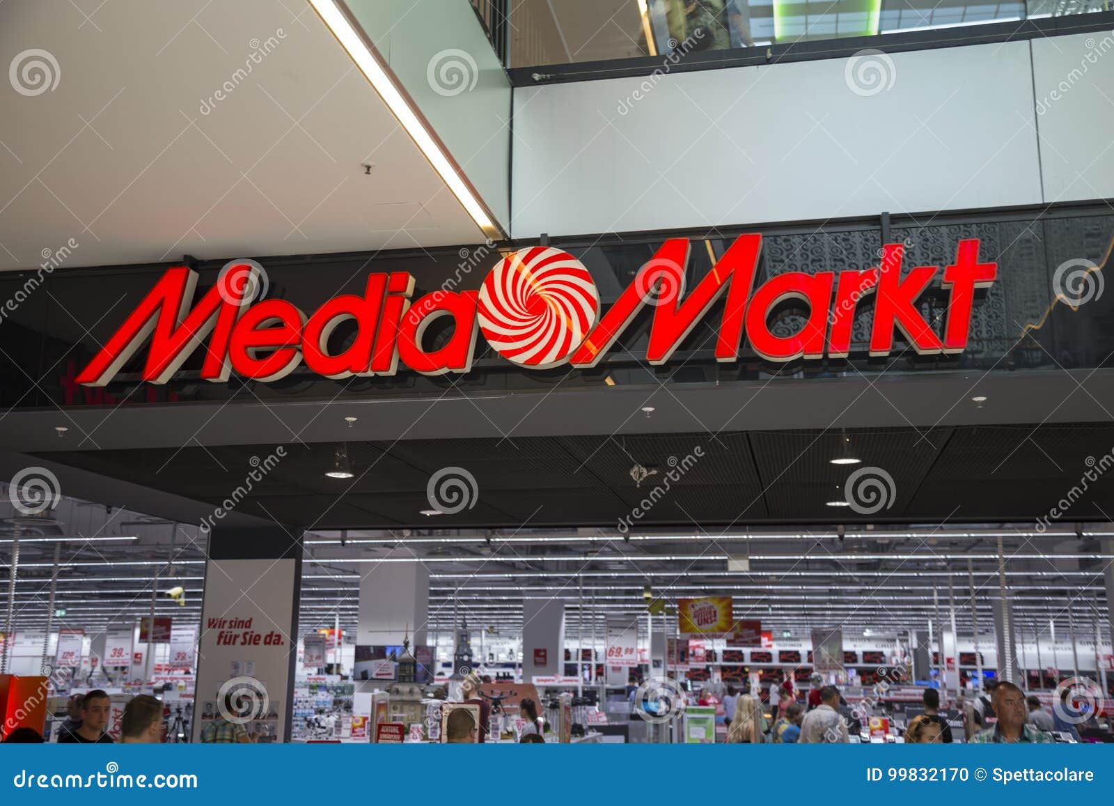 Media Markt Sign with Big Letter M in Front of a Store Editorial Image -  Image of center, concept: 209721785