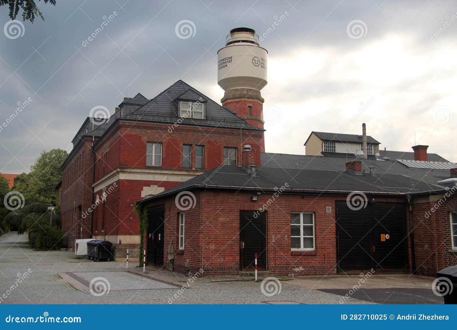 Dresden, Germany June 27, 2023 Water Tower in the Dresden Technical