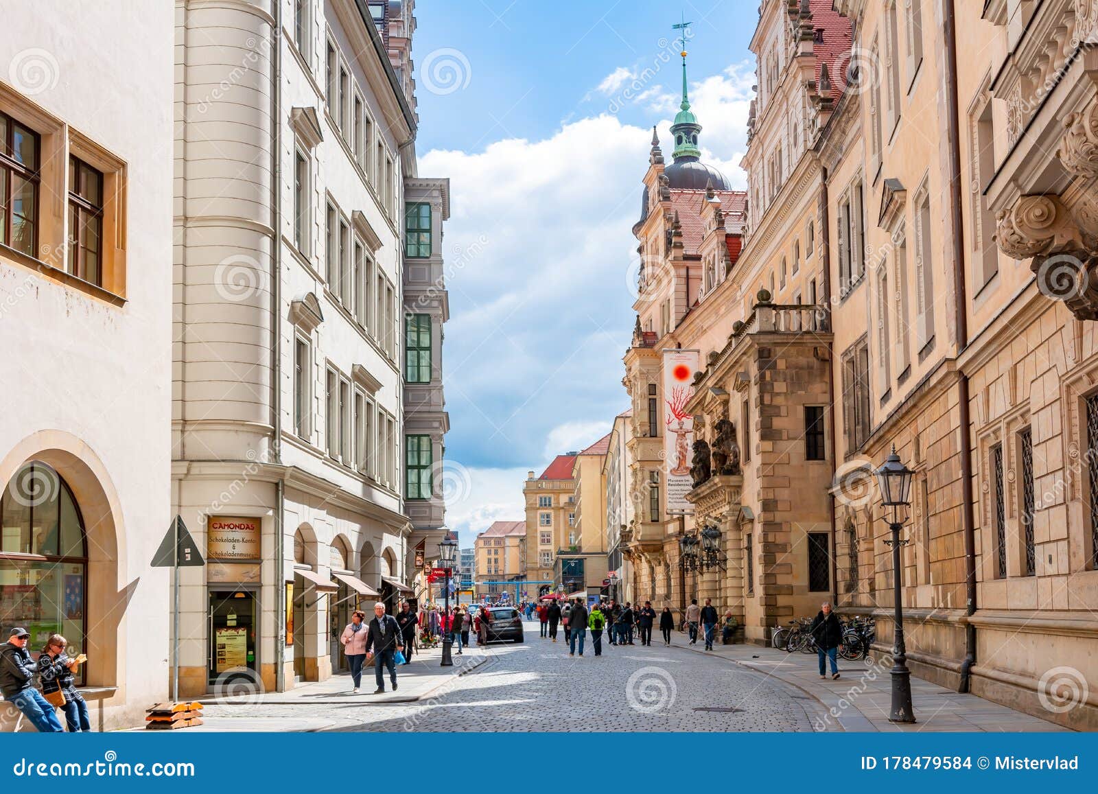 Dresden, Germany May 2019 Streets and Architecture of Dresden Old