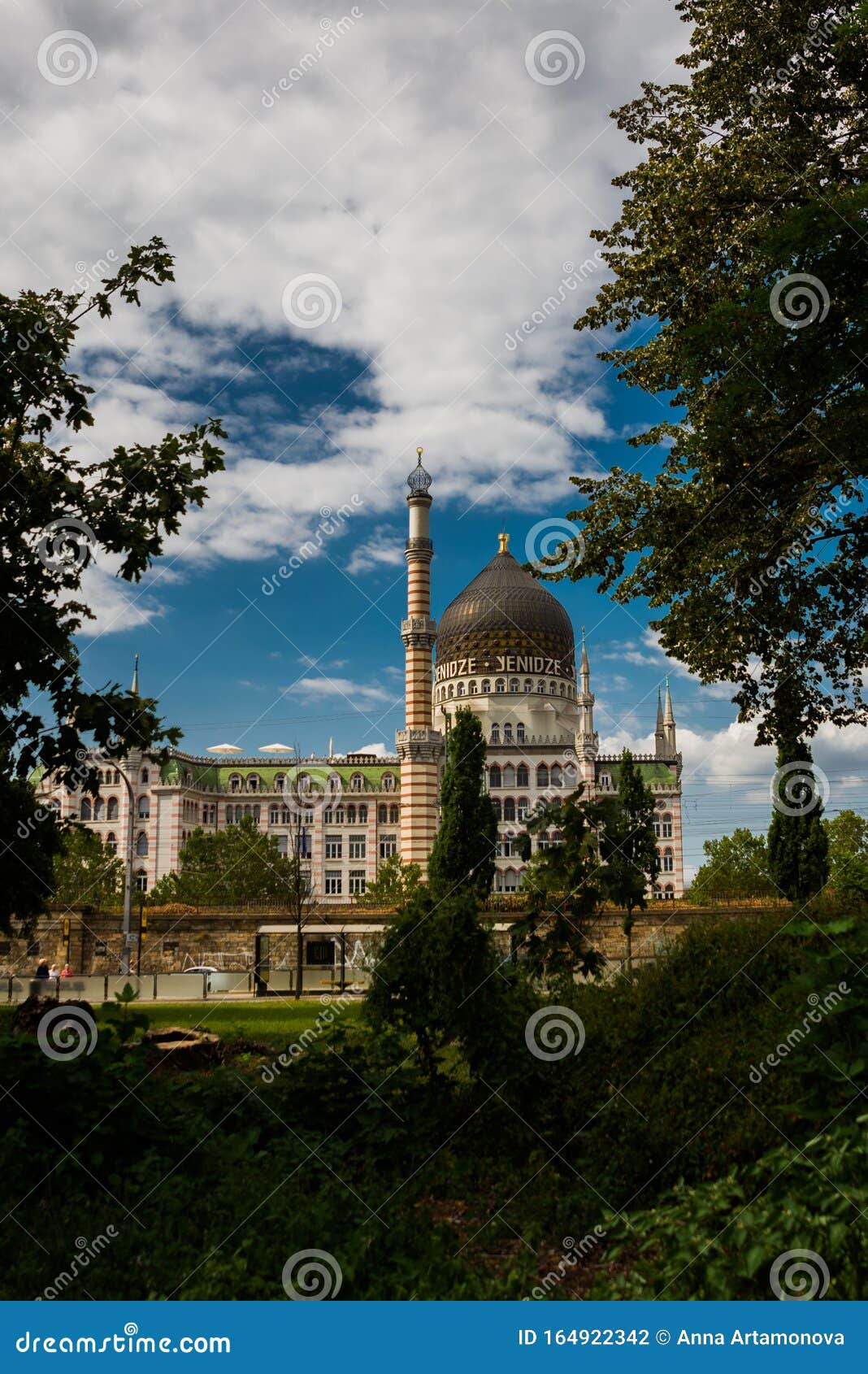 dresden, germany: the yenidze building in dresden, yenidze is the name of a former cigarette factory building which borrows 