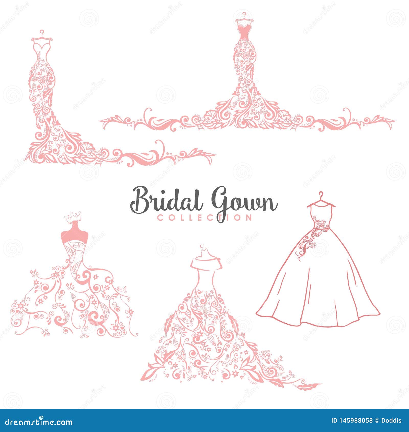 Download Dress Boutique Bridal Collection Logo Set, Icon ...
