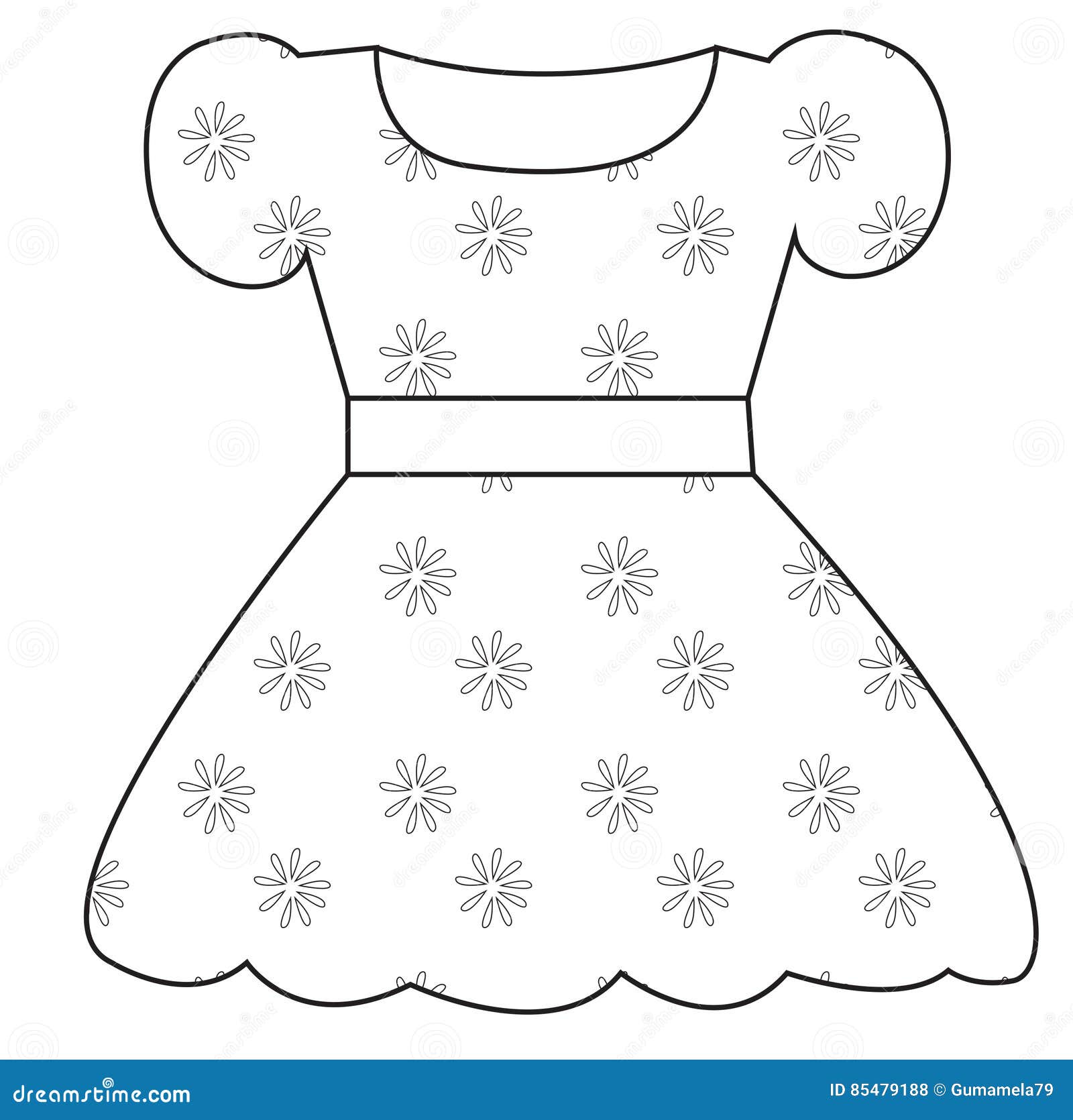 Princess Dress Outline Coloring Page V8 Graphic by Creative king · Creative  Fabrica