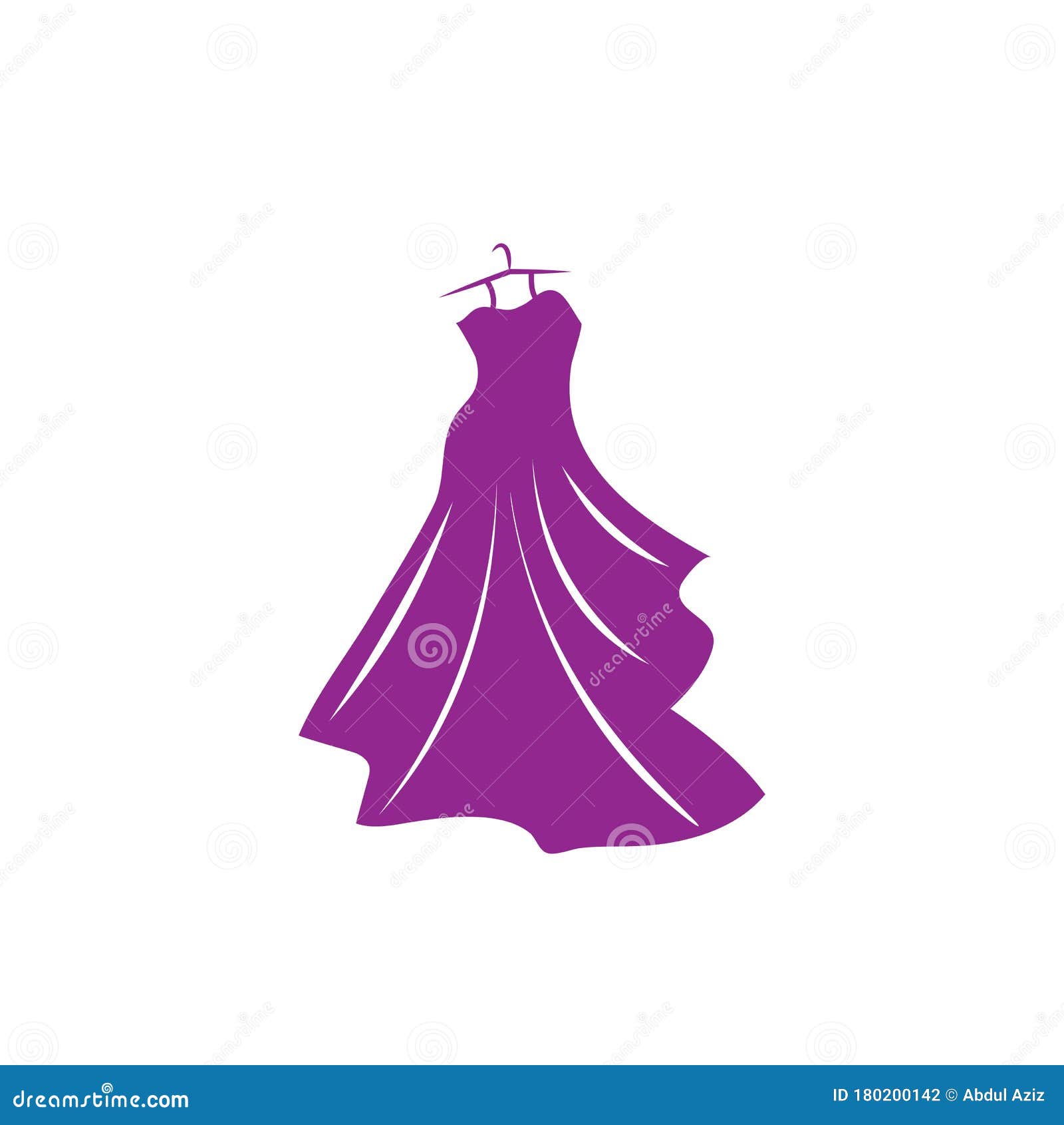 Dress Illustration Logo Vector Stock Vector Illustration of logo