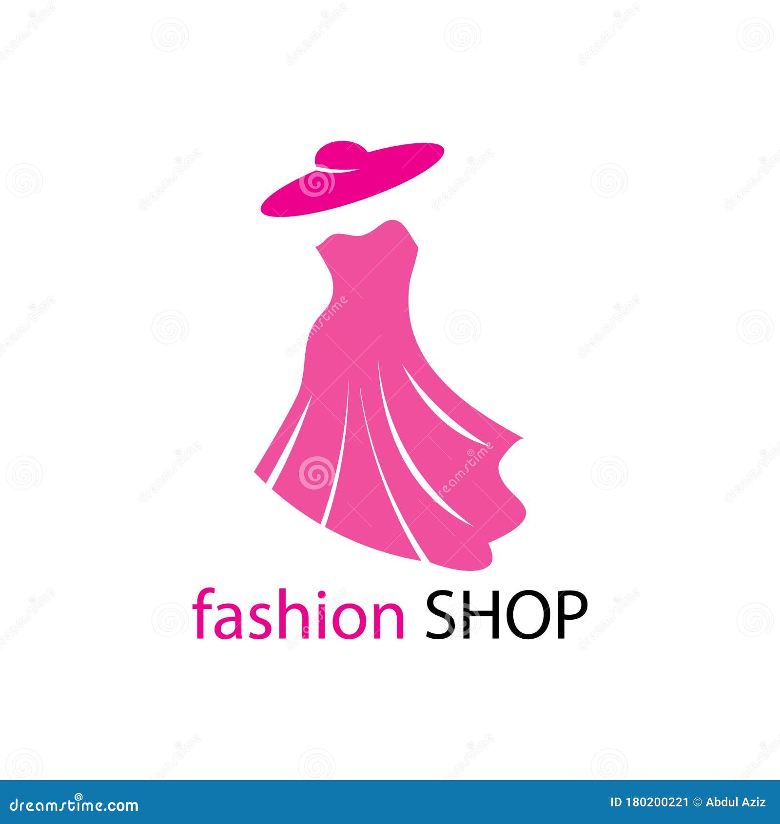 Dress Illustration Logo Vector Stock Vector - Illustration of person ...