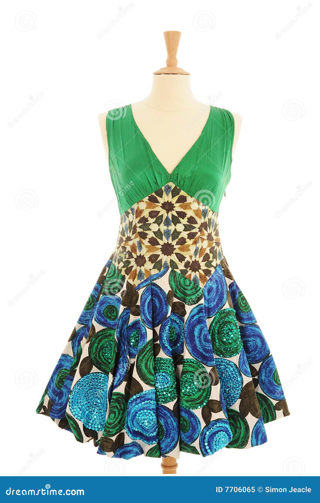 Dress on Mannequin stock image. Image of retail, shopping 7706065
