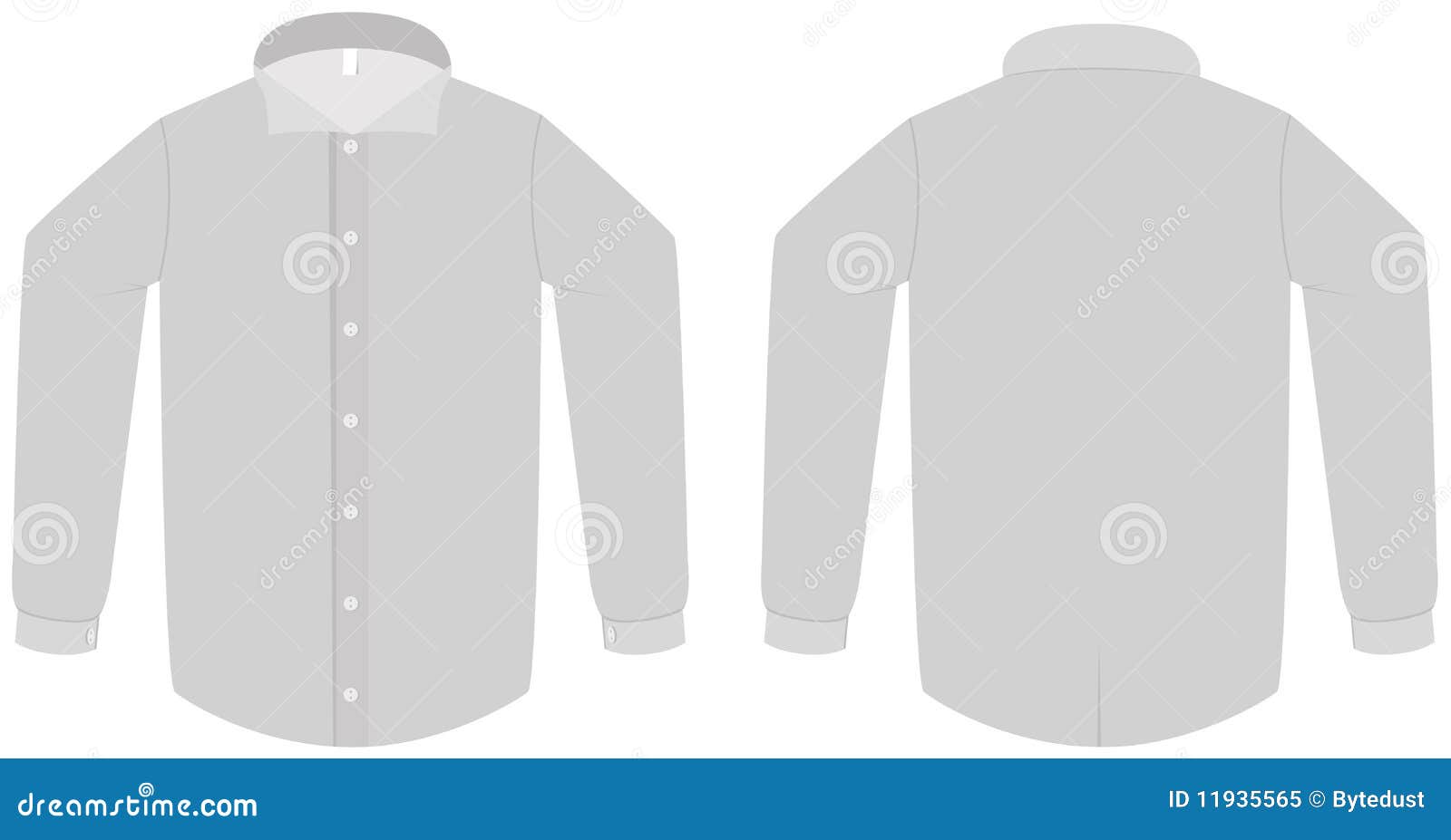 Dress Shirt Or Blouse Template Vector Illustration Royalty Free Stock ...