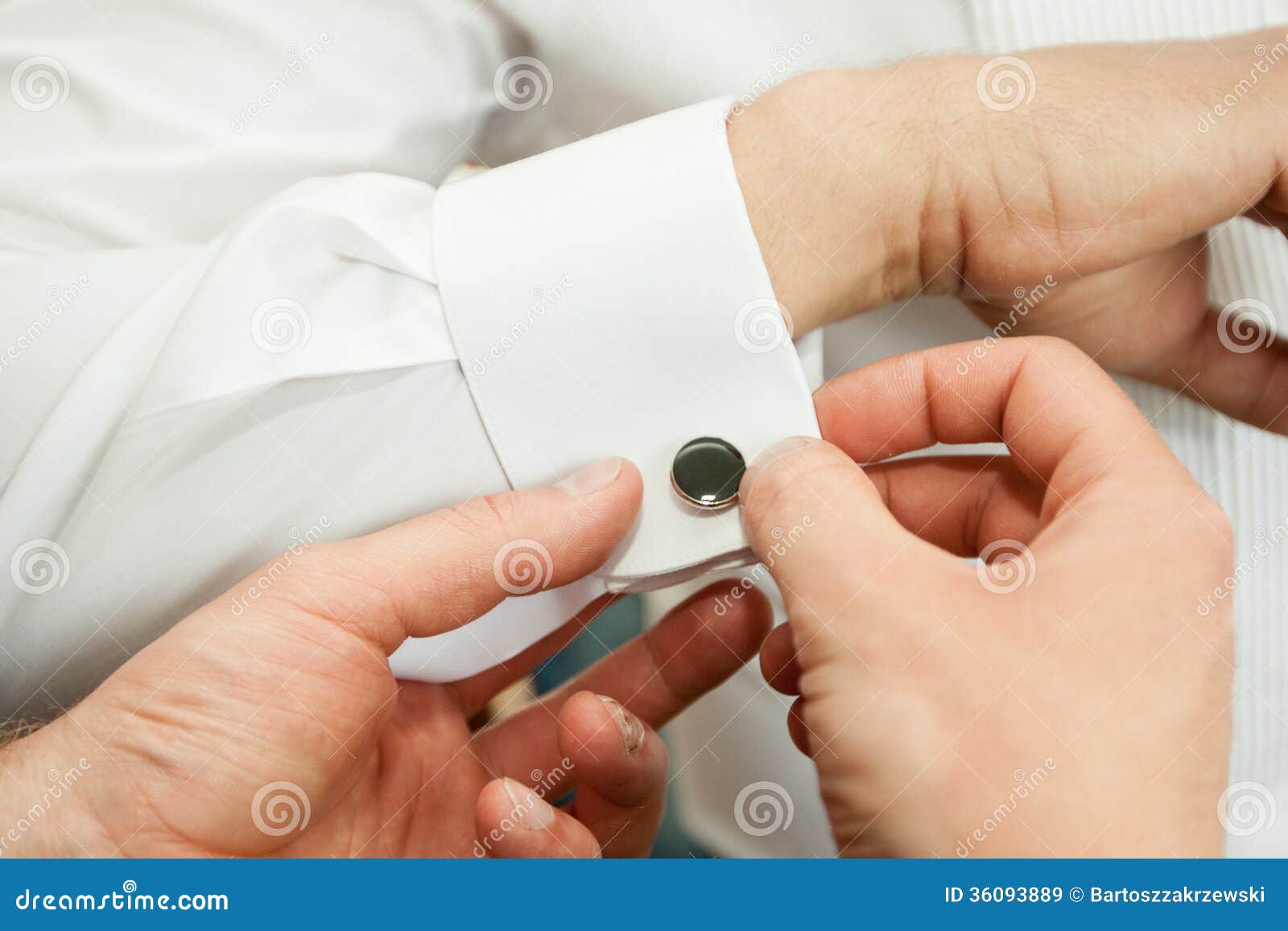 Dress Shirt Cufflinks in a Suit Stock Image Image of kiss, gift 36093889