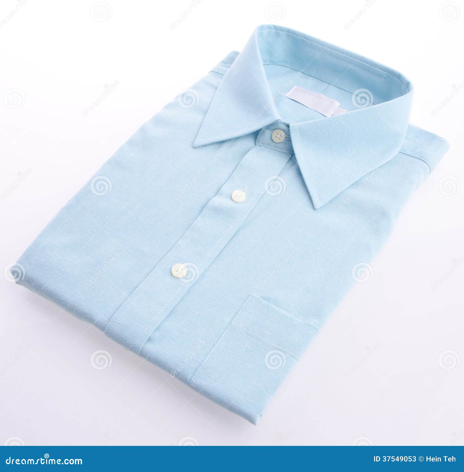 Dress Shirt on White Background Stock Image - Image of pattern, clothes ...