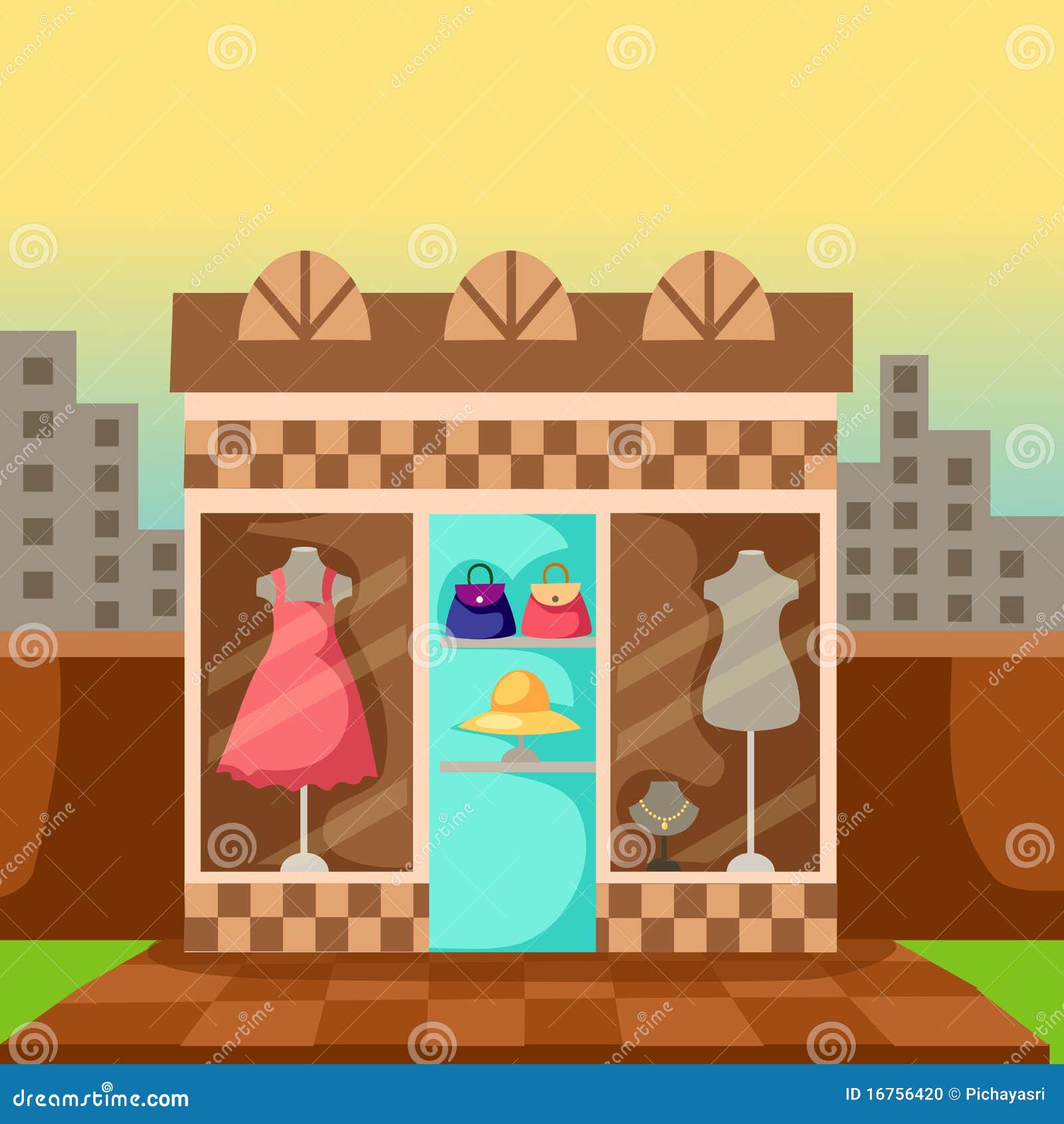 Dress store stock vector. Illustration of boutique, fashion - 16756420 Dress store stock vector. Illustration of boutique, fashion - 16756420