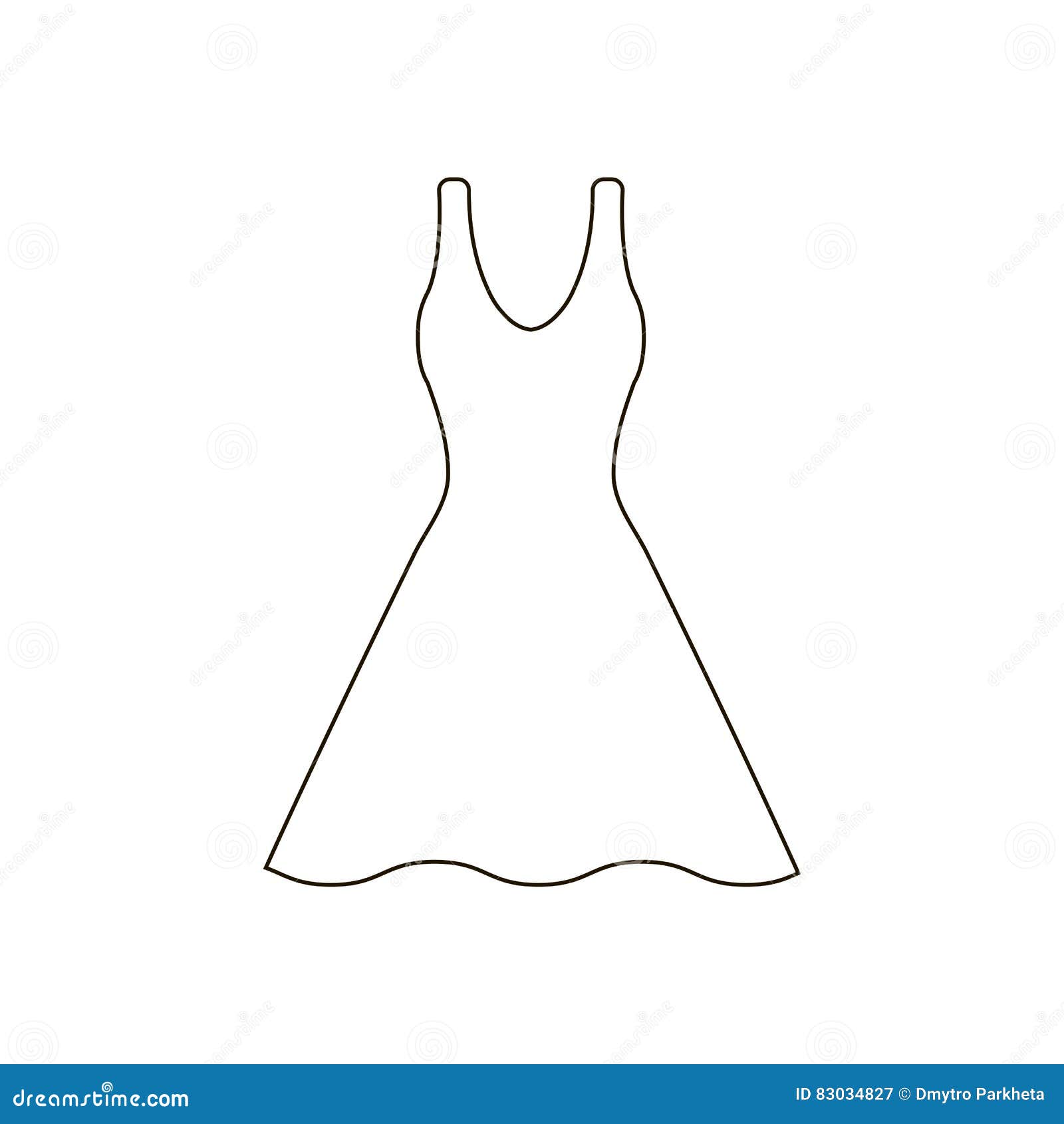 Dress vector illustration stock vector. Illustration of shape - 83034827