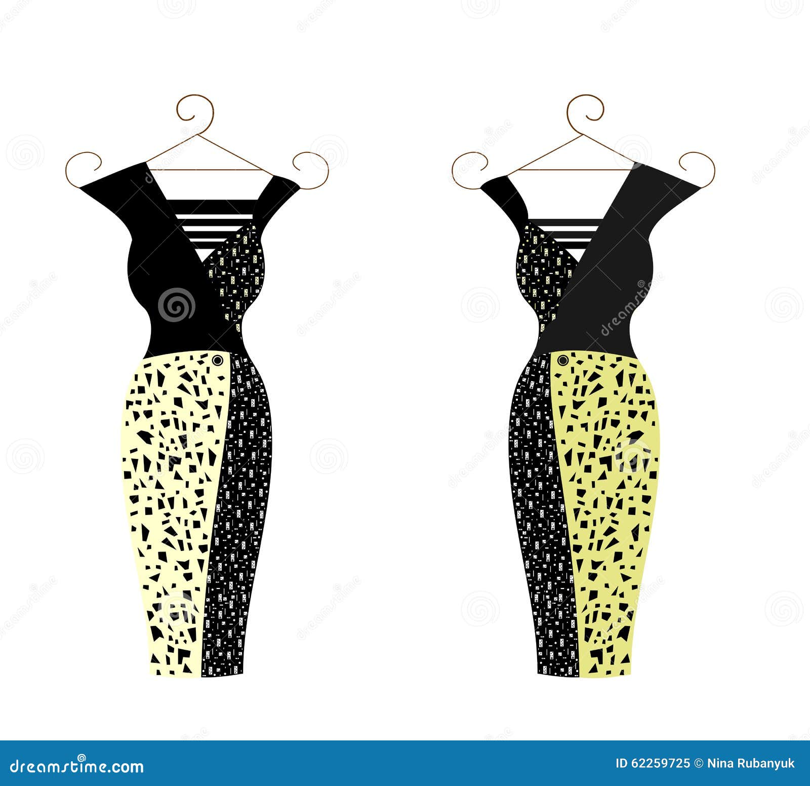 Dress for Women Illustration Stock Illustration - Illustration of ...