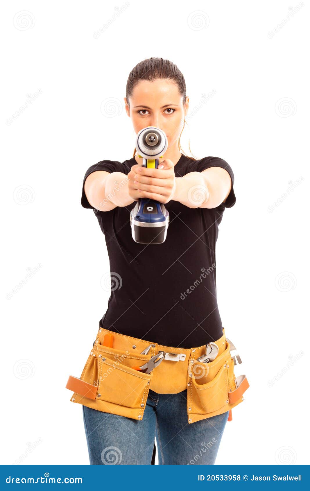 Dressed To Drill stock photo. Image of hand, industry 20533958