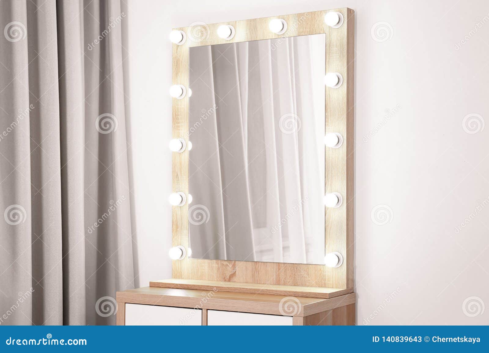 Dressing Room Interior with Makeup Mirror Stock Image Image of makeup