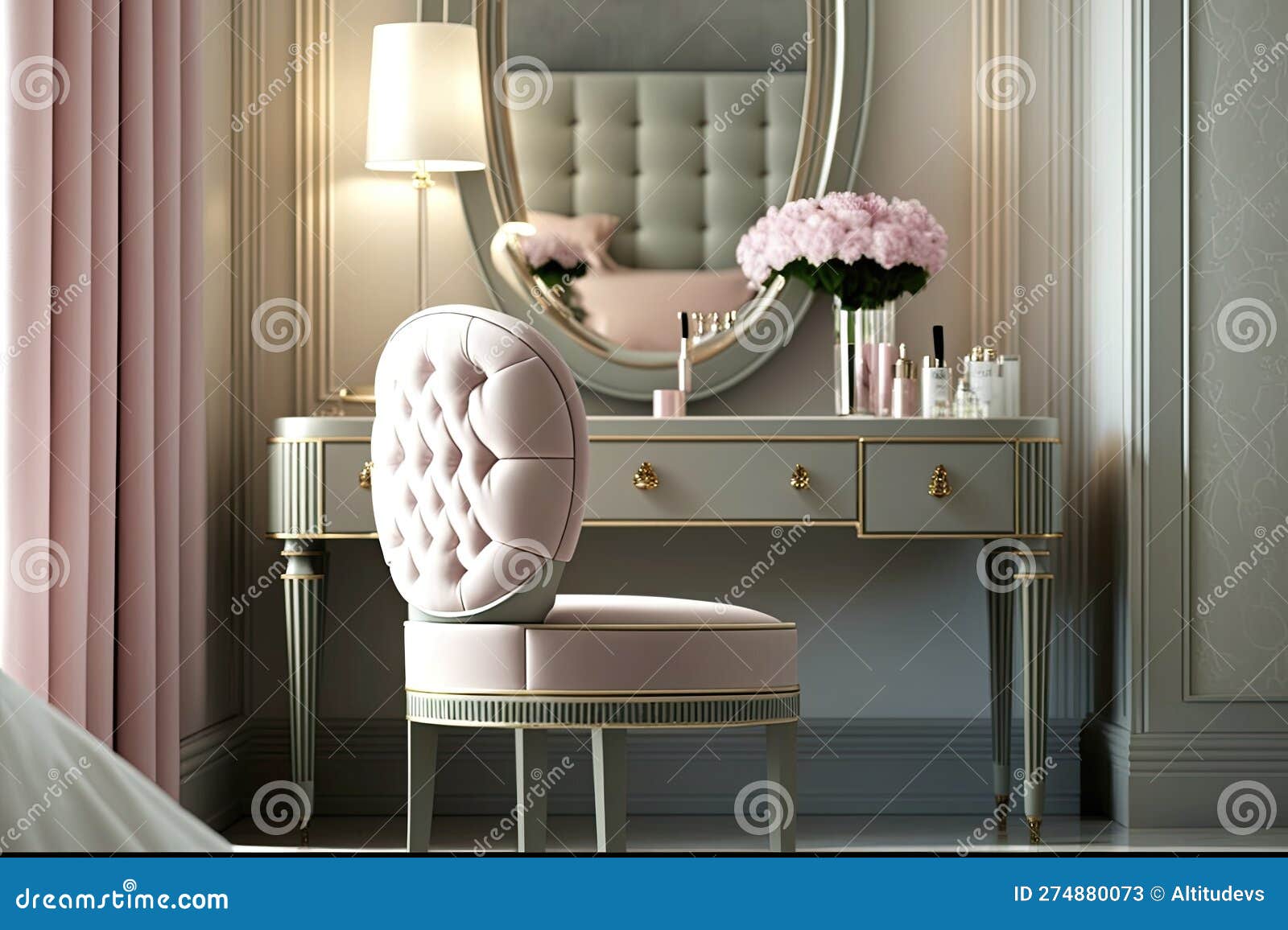 Dressing Tables With Mirrors Reflect The Beauty Of The Décor