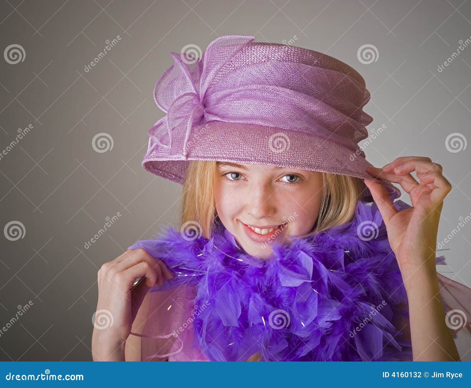 Dressing up stock photo. Image of hair, dress, purple 4160132