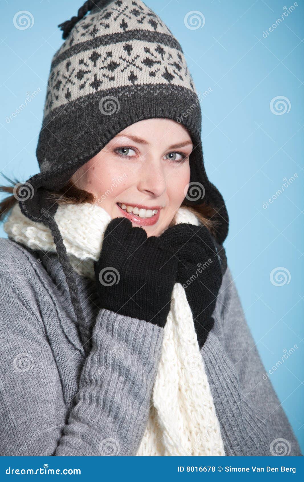 Dressing warm for winter stock photo. Image of young, caucasian 8016678