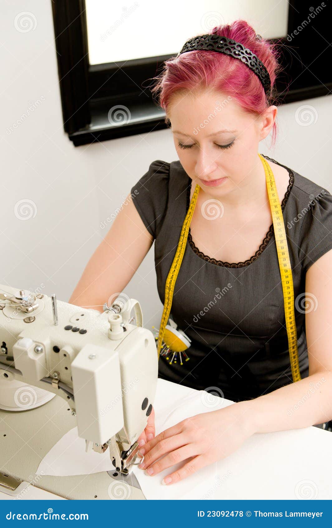 Dressmaker stock photo. Image of adult, female, studio 23092478