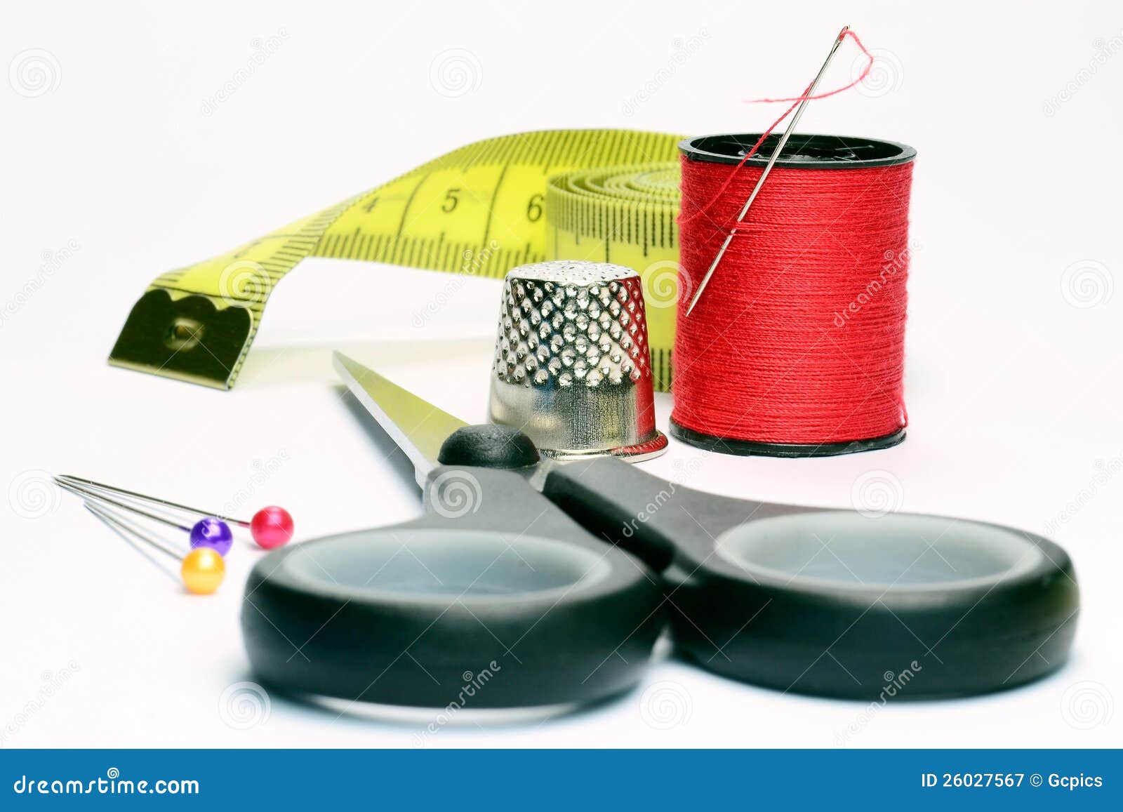 Dressmaking accessories stock image. Image of repair 26027567