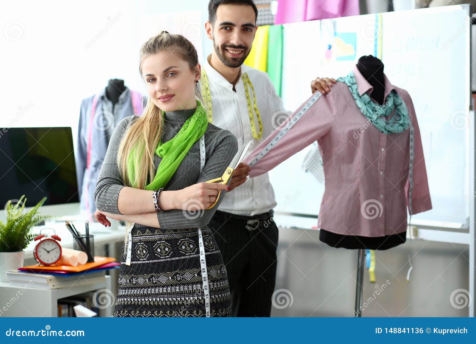 Dressmaking Exclusive Unique Clothes Creation Stock Photo - Image of ...