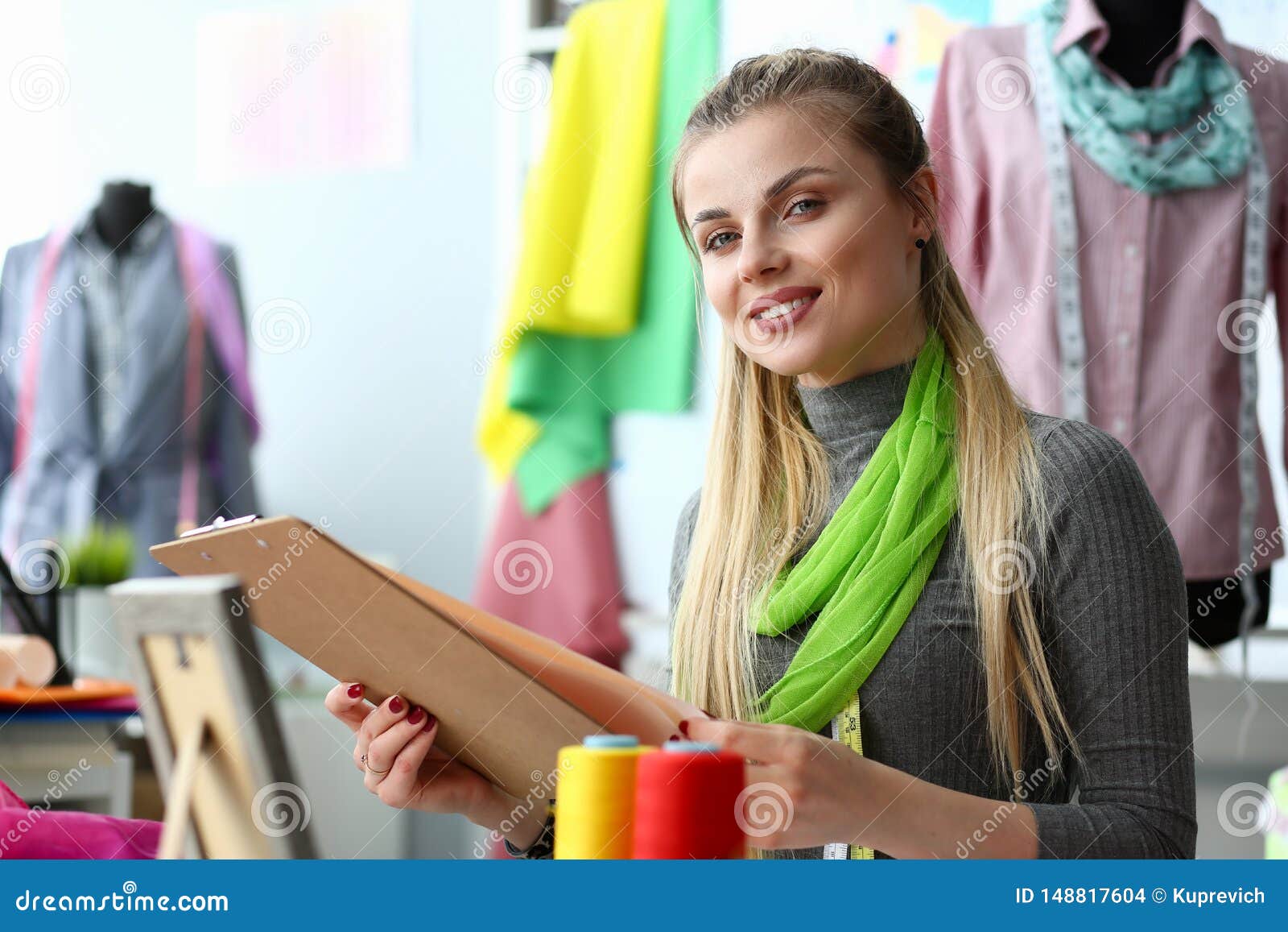 Dressmaking and Sewing Service Clothes Creation Stock Photo - Image of ...