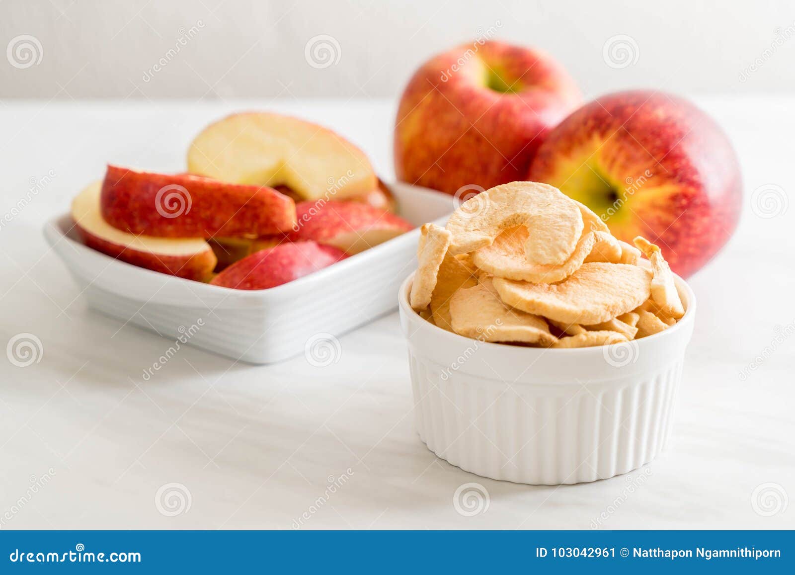 Dried apple chips stock image. Image of healthy, sliced 103042961