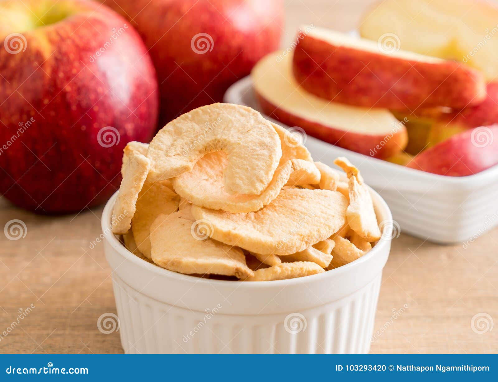 Dried apple chips stock photo. Image of healthy, color 103293420