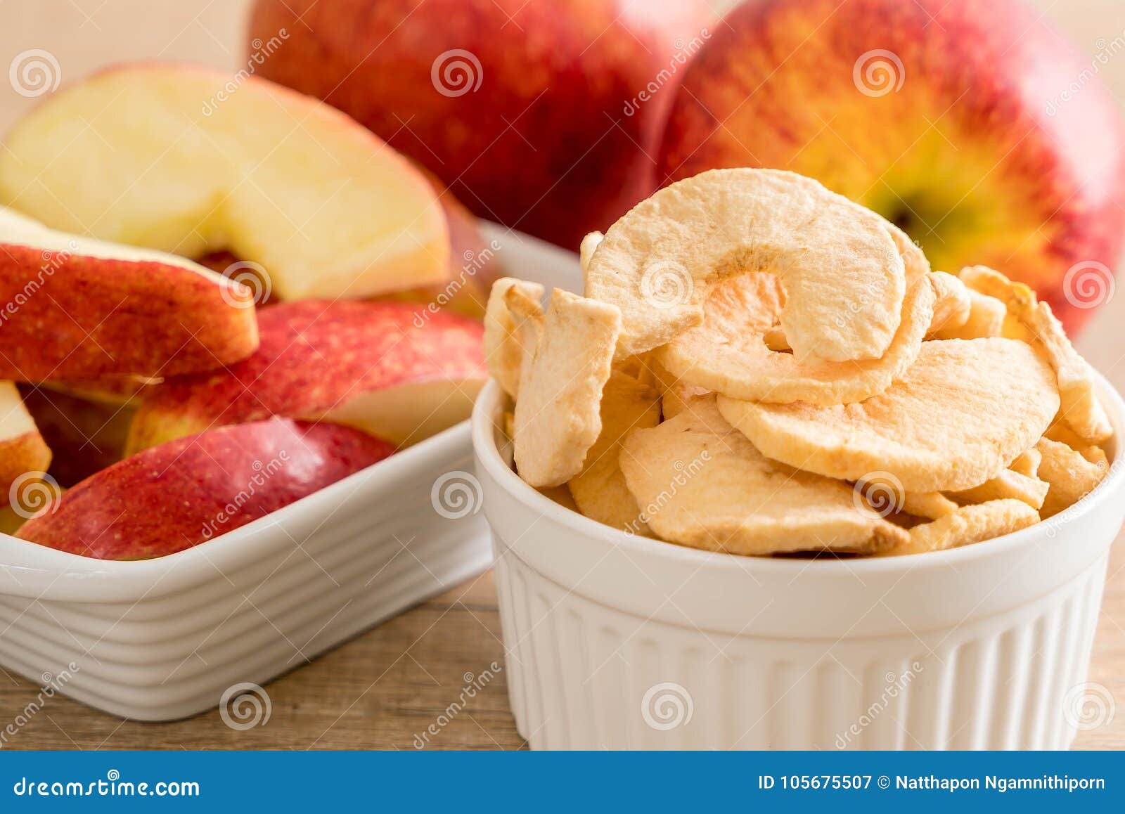 Dried apple chips stock image. Image of sweet, healthy 105675507