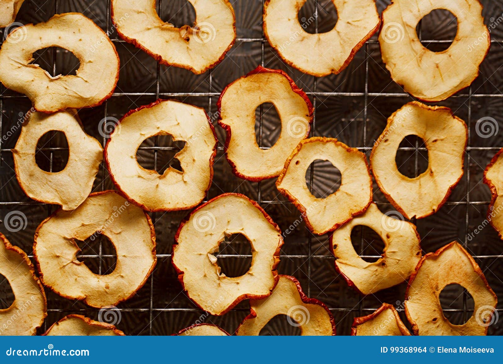 Dried apple slices stock photo. Image of autumn, light 99368964