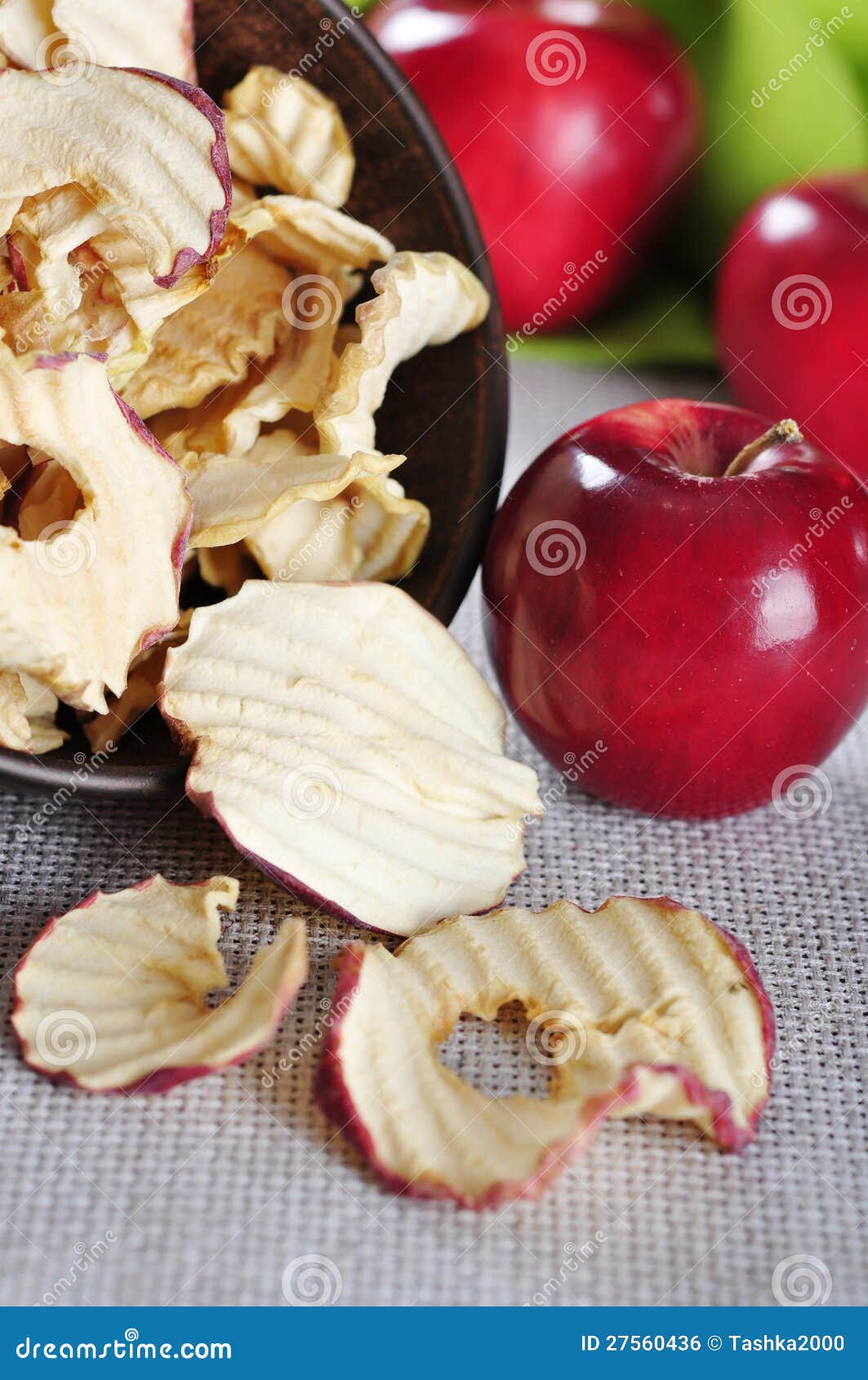 Dried apples chips stock photo. Image of color, harvesting 27560436