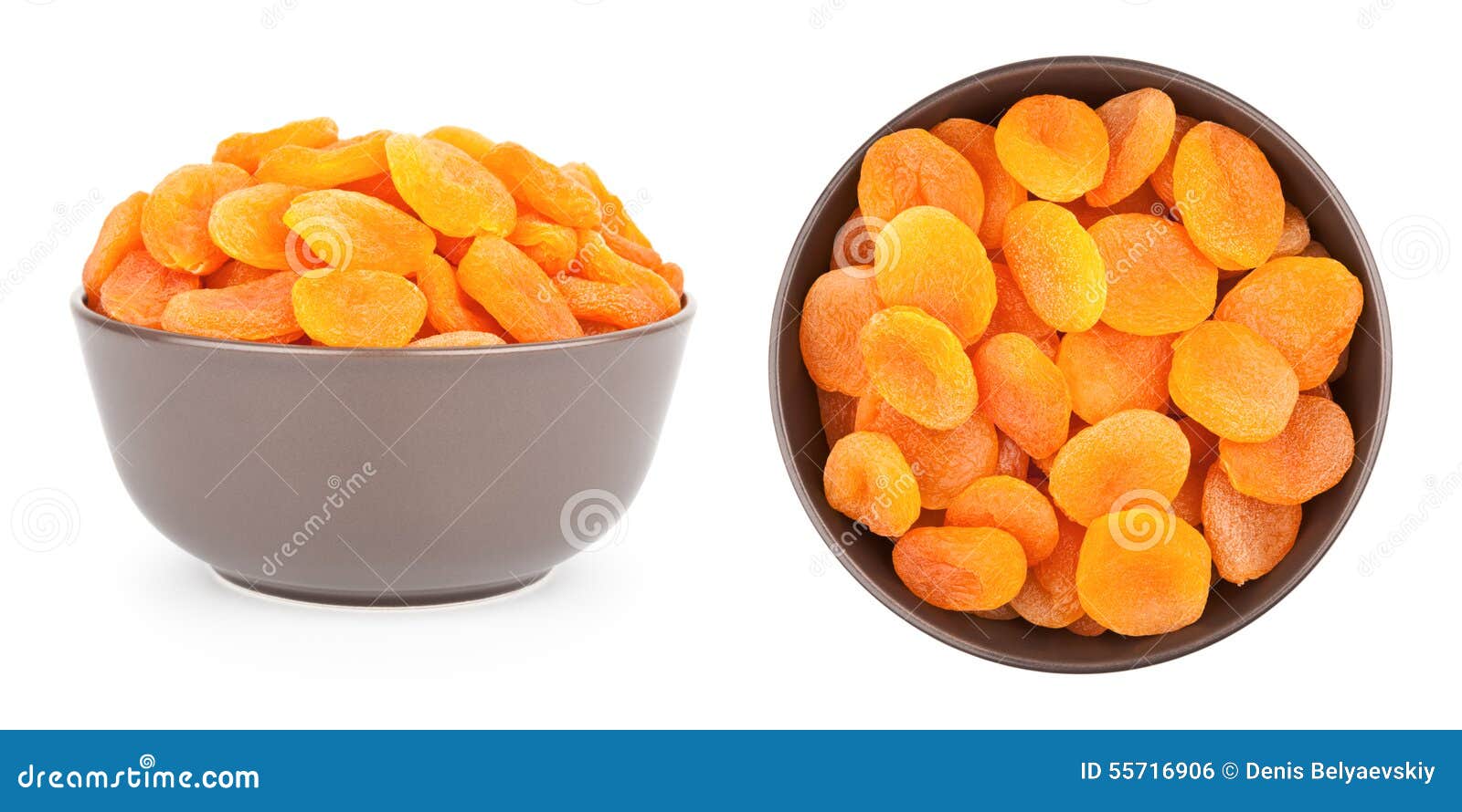 Dried Apricots in a Bowl stock photo. Image of background 55716906