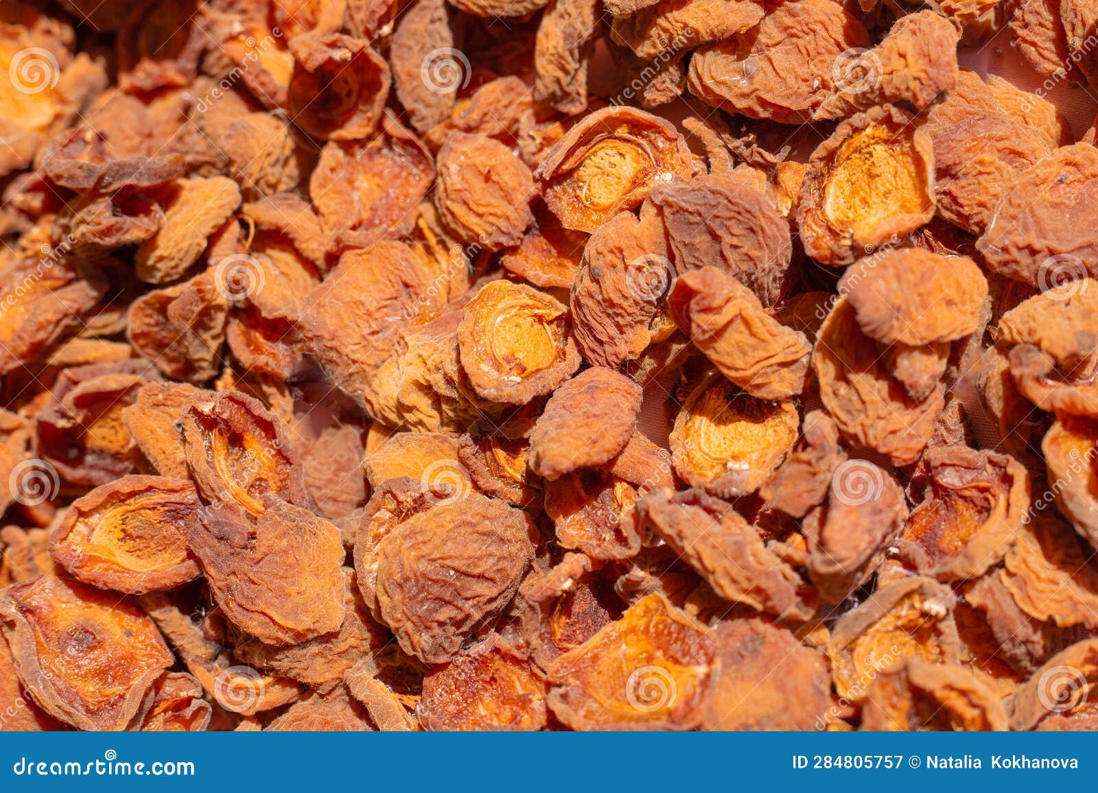 Dried Apricots, Top View. Preparation of Dried Apricots for Compote Stock Image Image of heap