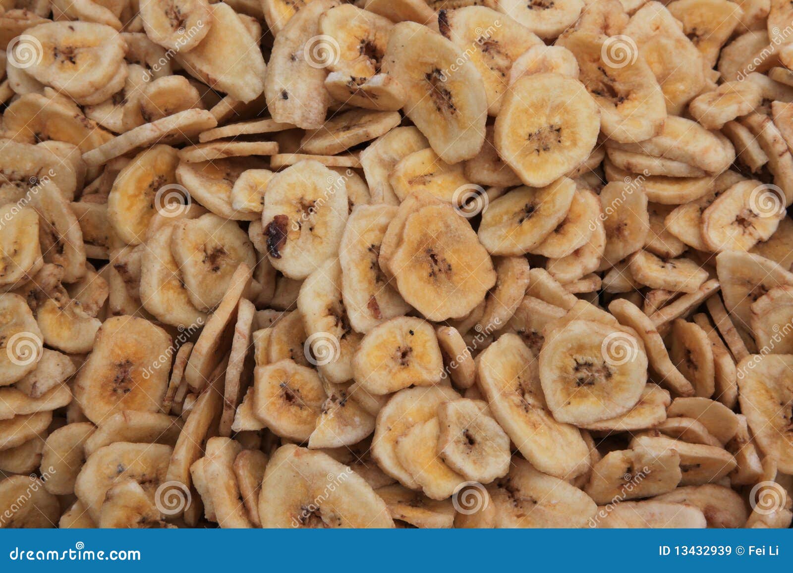 Dried banana slices stock image. Image of seasonal, eating 13432939