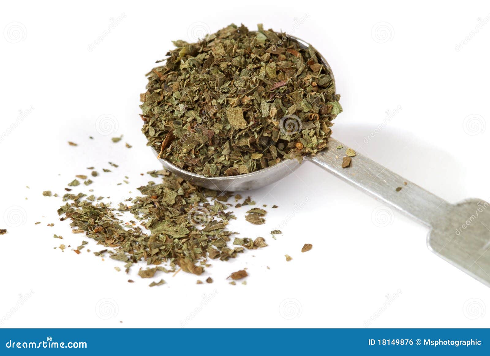 Dried Basil Leaf stock photo. Image of leaf, basil, dried 18149876